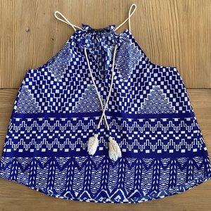 Size small women’s 19Cooper sleeveless top with tassels